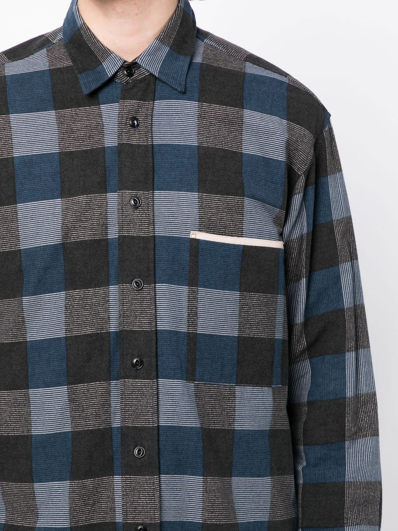 check-print cotton shirt 5