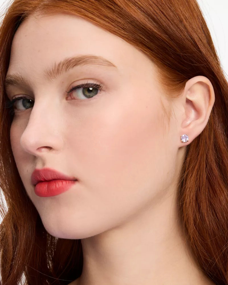 Little Luxuries 6mm Square Studs 3