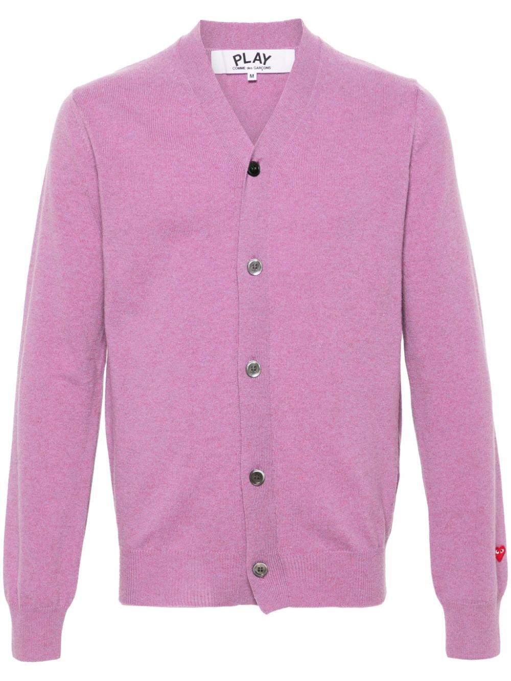 V-neck wool cardigan - 1