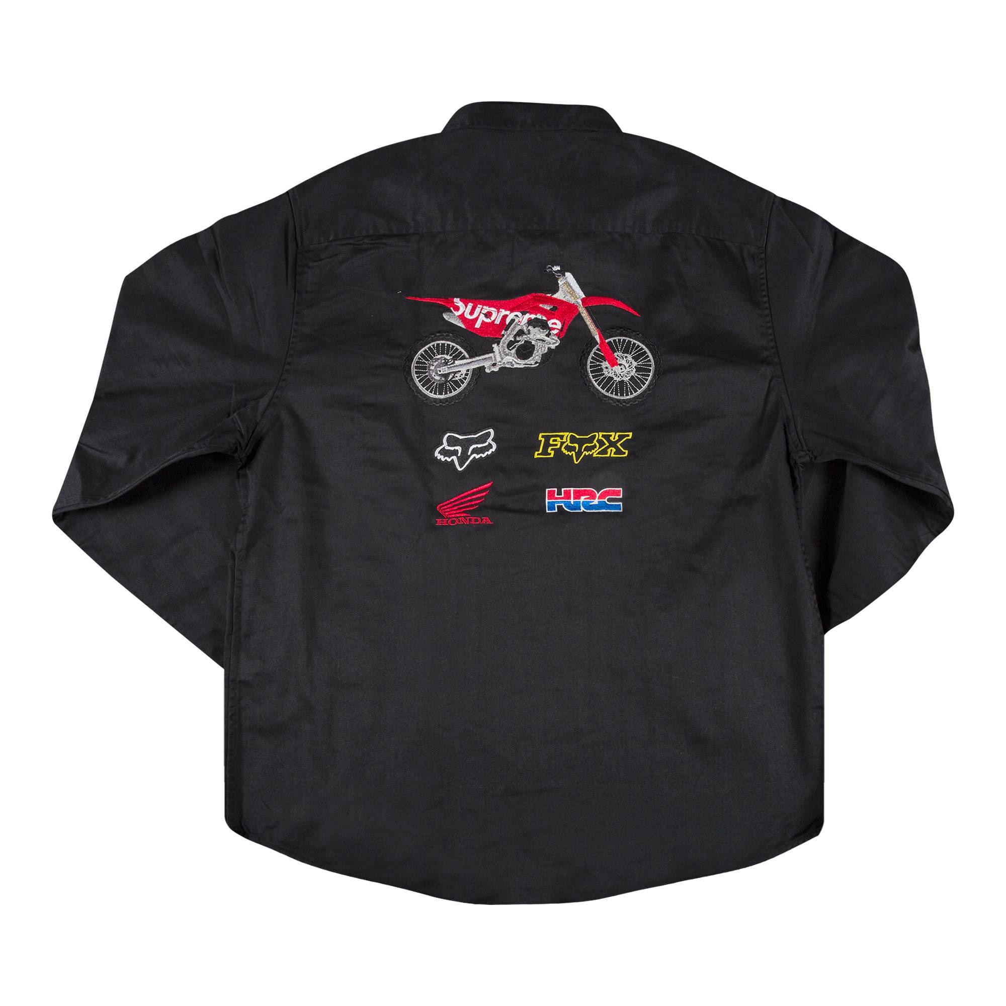 Supreme x Honda Fox Racing Work Shirt 'Black' - 2