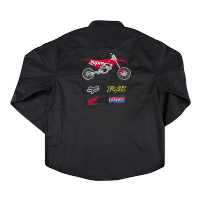 Supreme Supreme x Honda Fox Racing Work Shirt 'Black' outlook