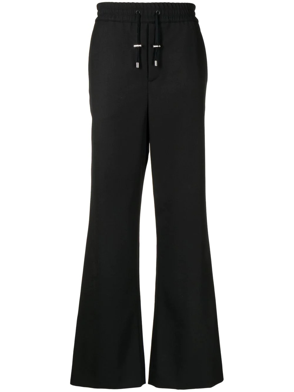 drawstring flared trousers - 1