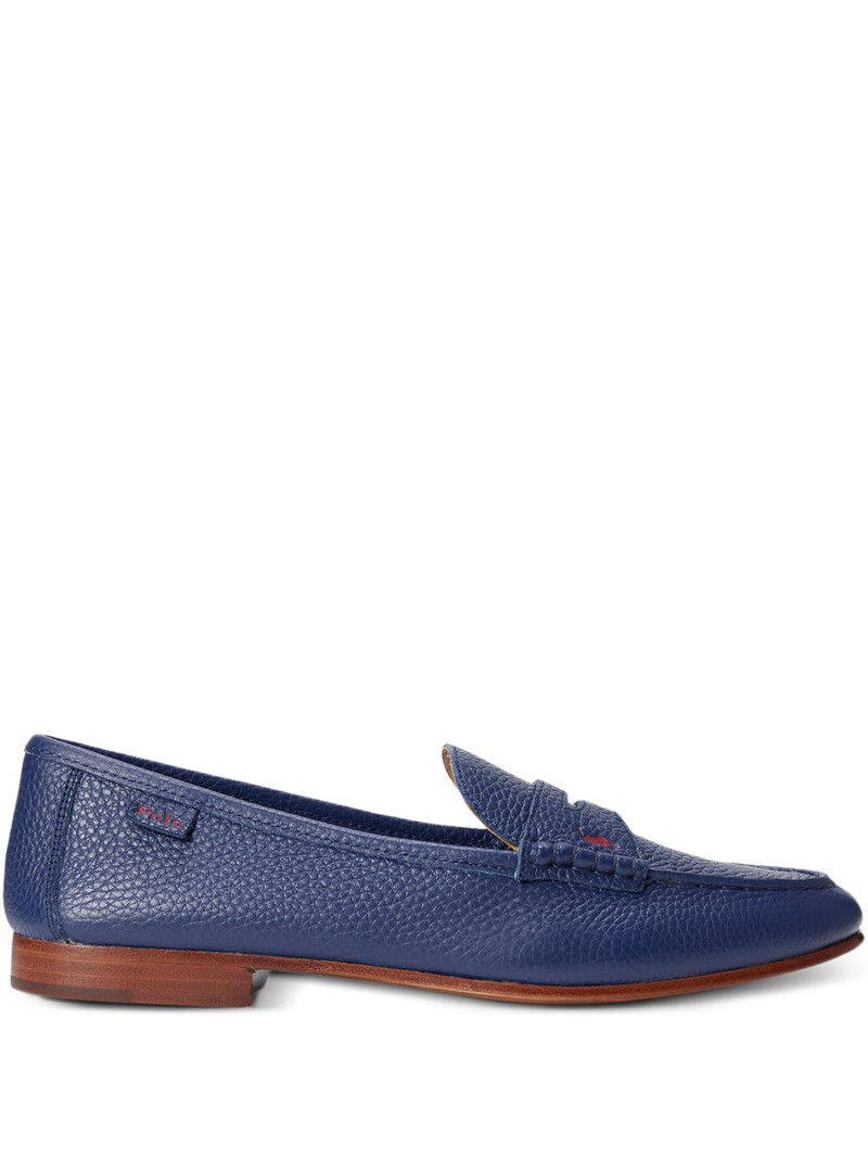 pebbled penny-tab loafers 1