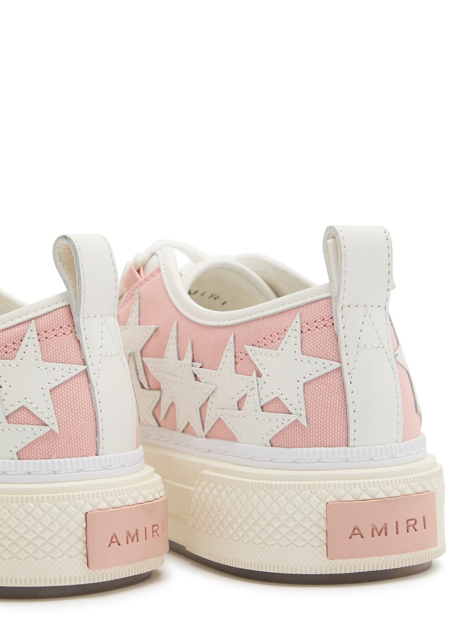 Amiri Court Low Appliquéd Leather Sneakers - 4