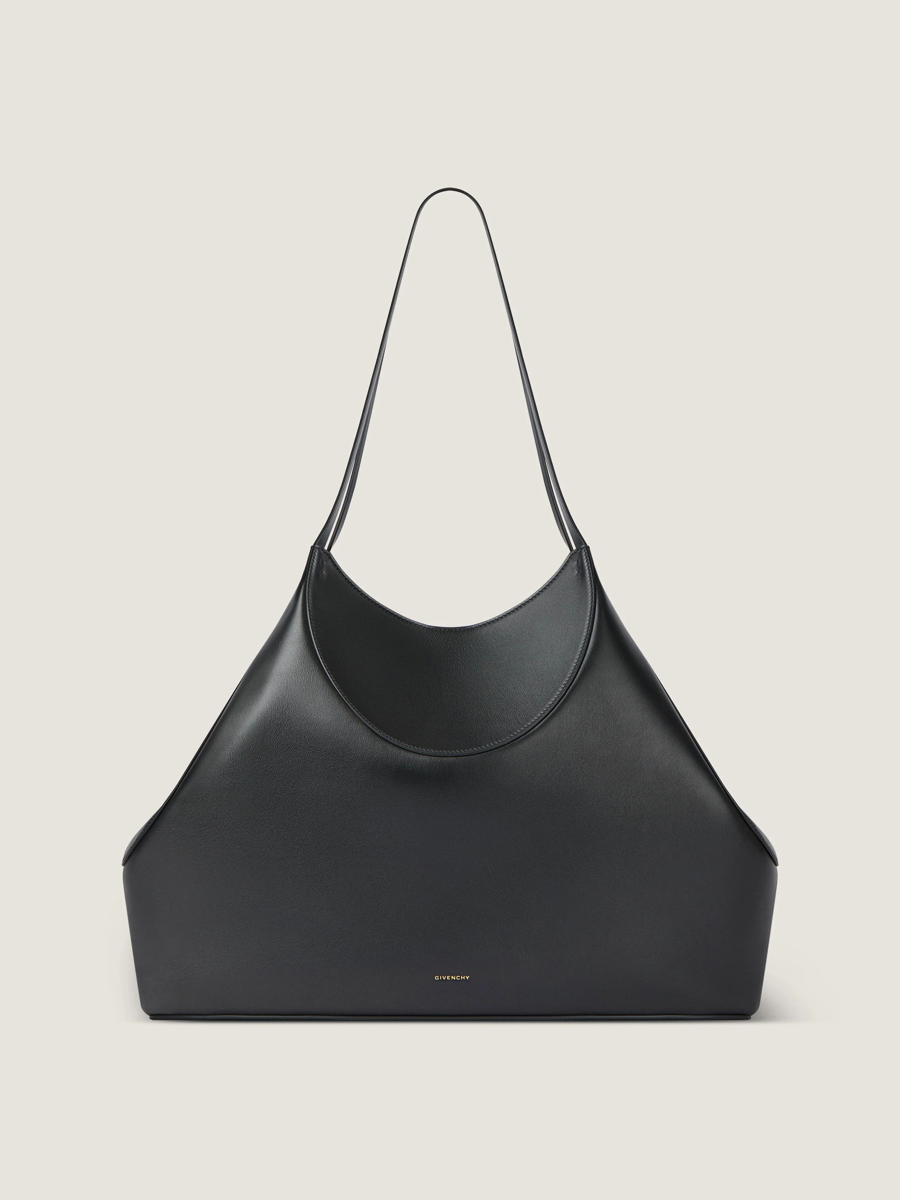 MEDIUM FACET TOTE BAG IN GRAINED LEATHER - 1