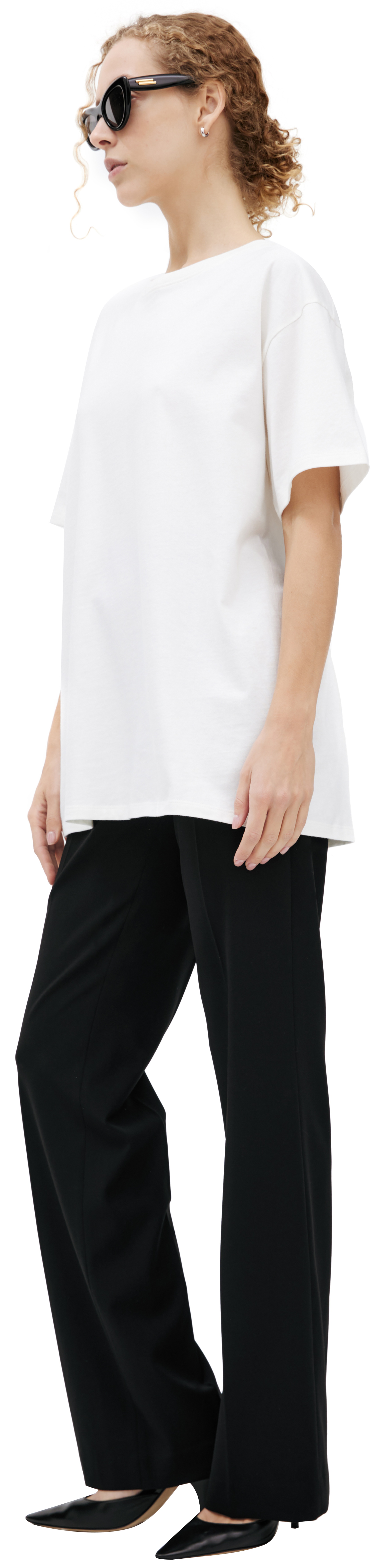 WHITE COTTON T-SHIRT - 2