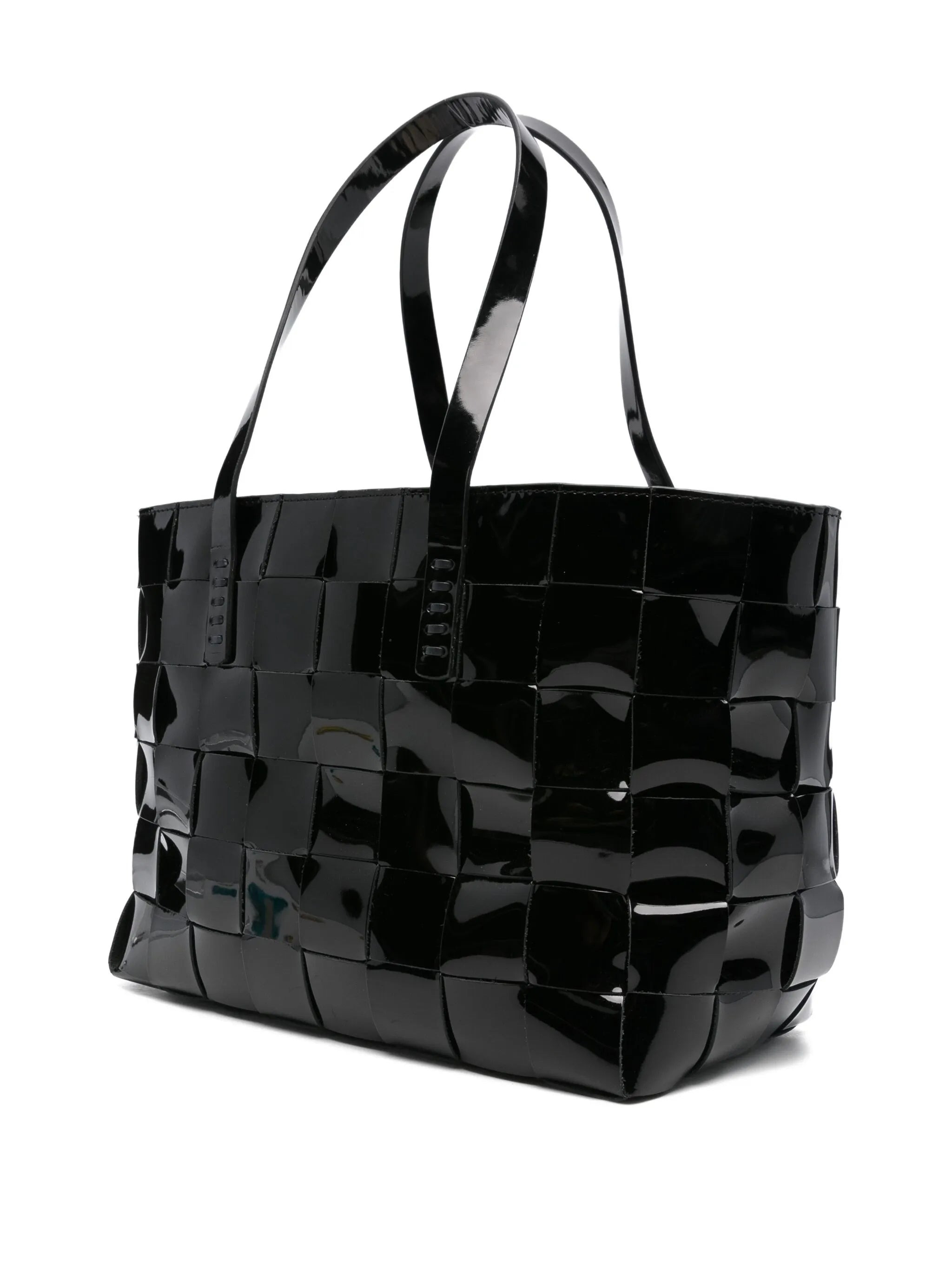 Dragon Diffusion Patent-leather-woven Tote Bag - 4