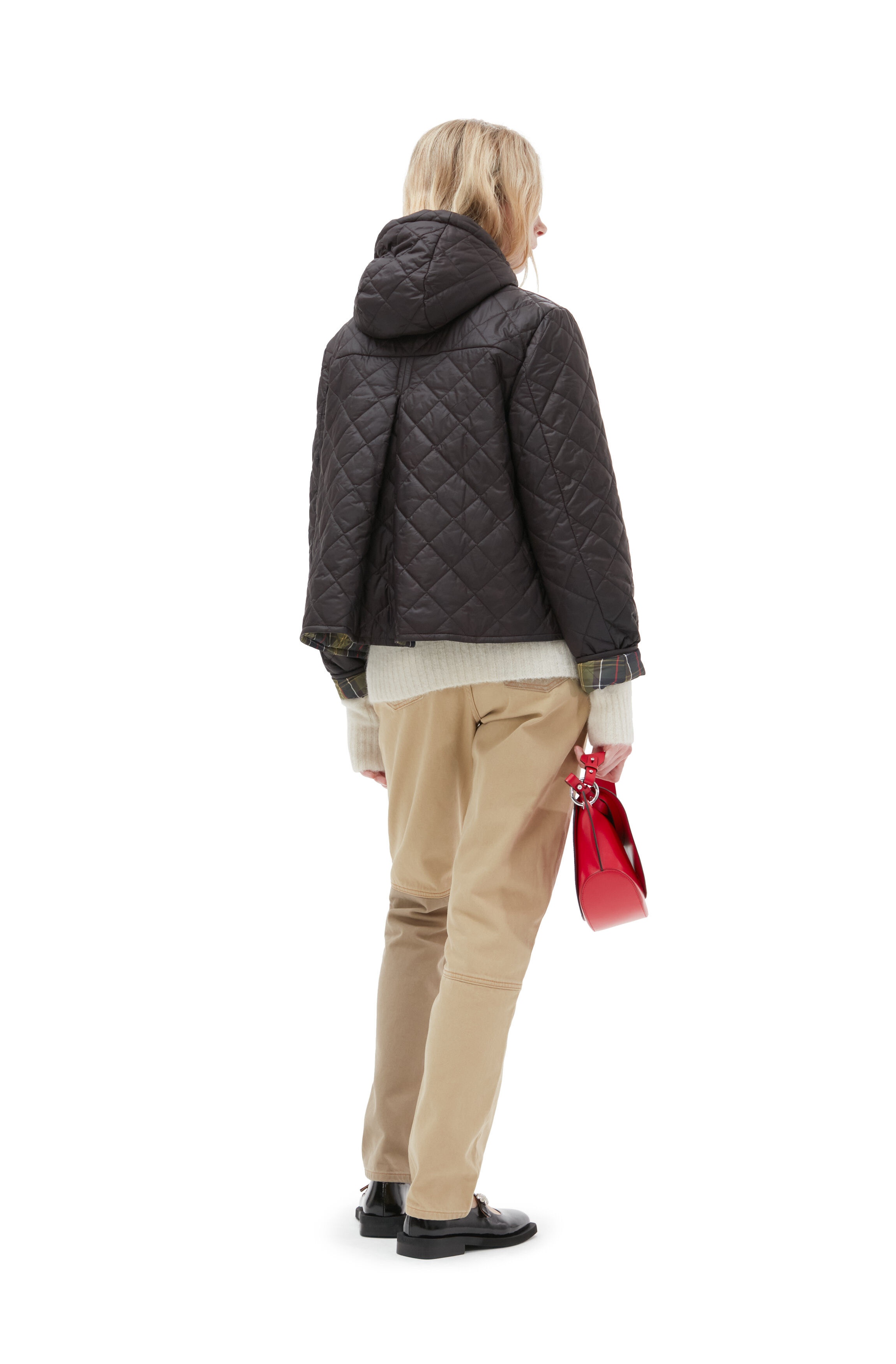 GANNI X BARBOUR REVERSIBLE LIDDESDALE JACKET - 8