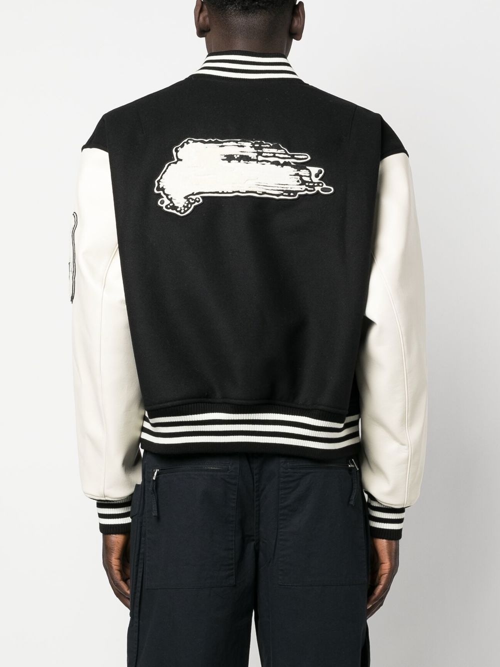 logo-print varsity jacket - 5