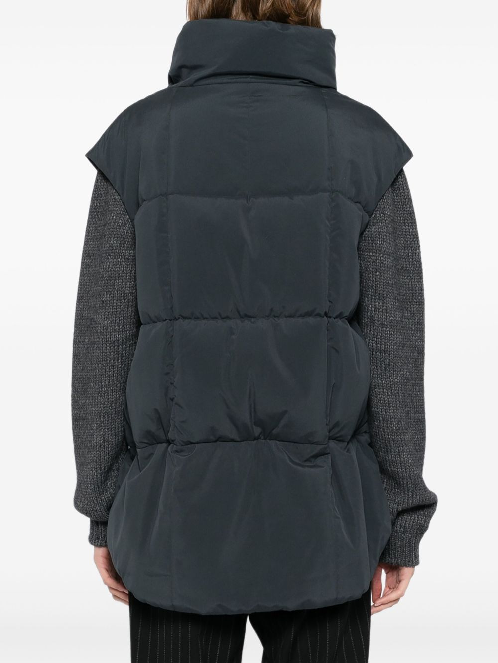 sleeveless puffer gilet - 4