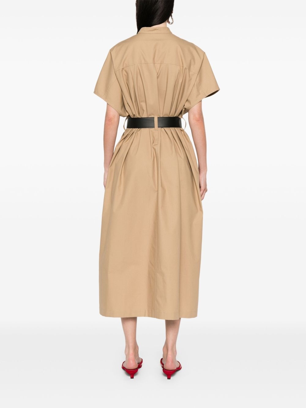 belted midi dress - 4