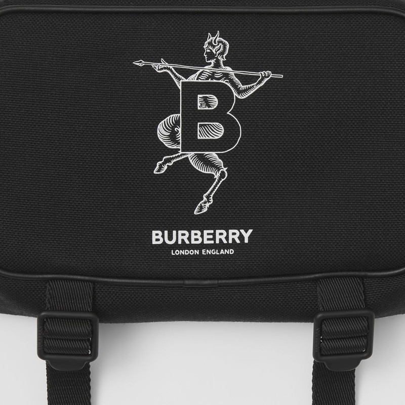 Burberry Mythical Alphabet Motif Technical Cotton Bum Bag outlook