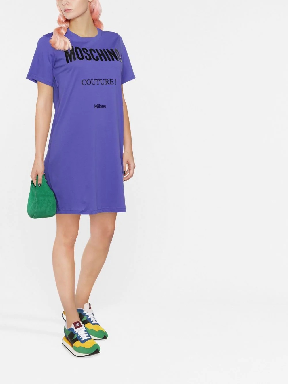logo-print T-shirt dress - 2
