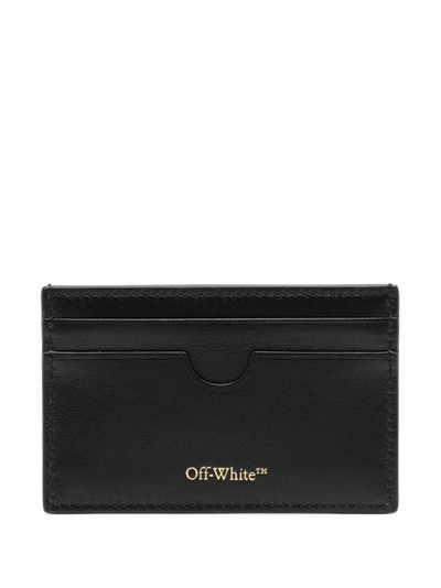 Off-White Arrows-plaque leather cardholder outlook