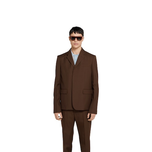 Embossed wool jacket - 3