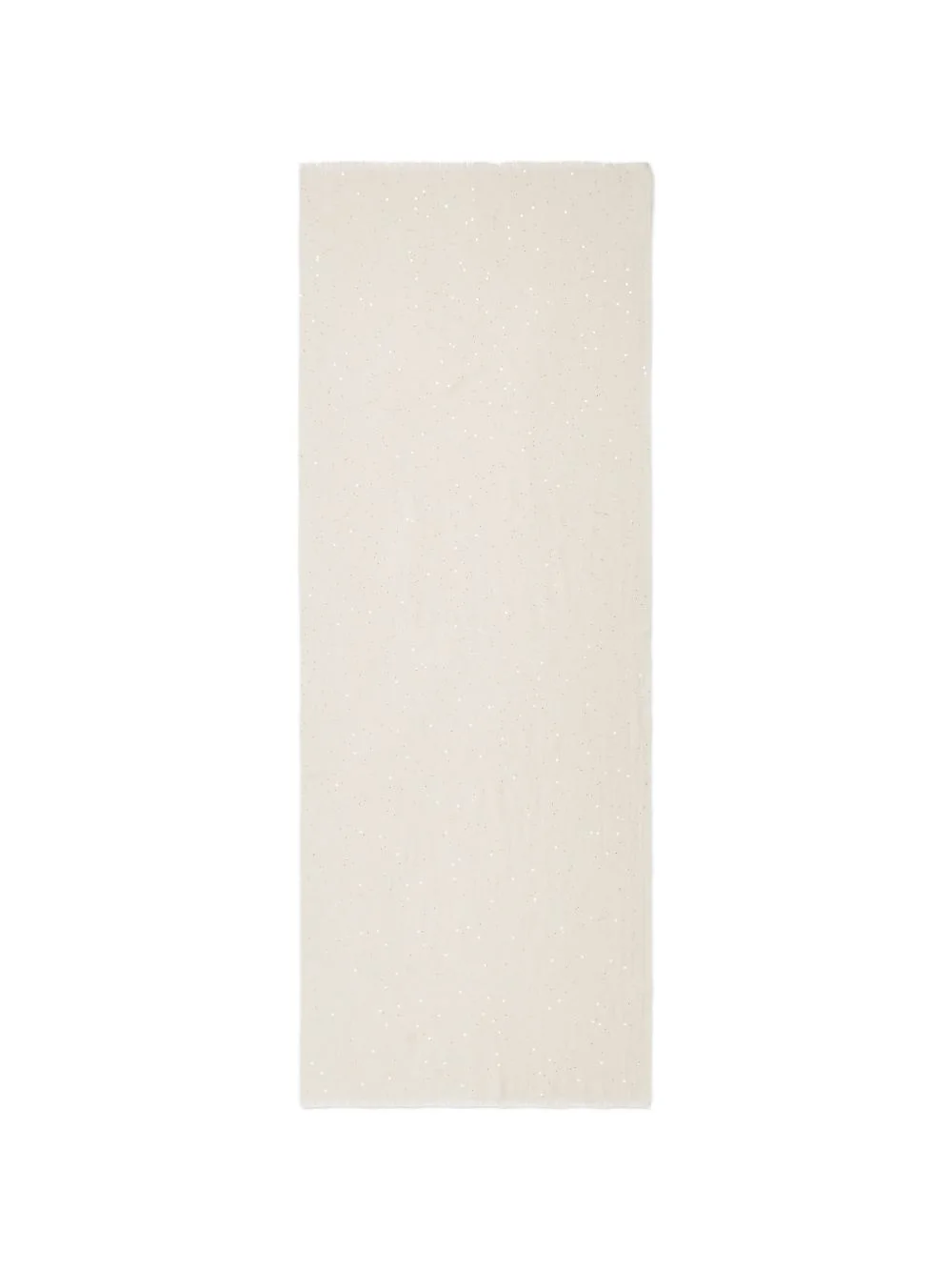 sequin-embellished frayed scarf - 1