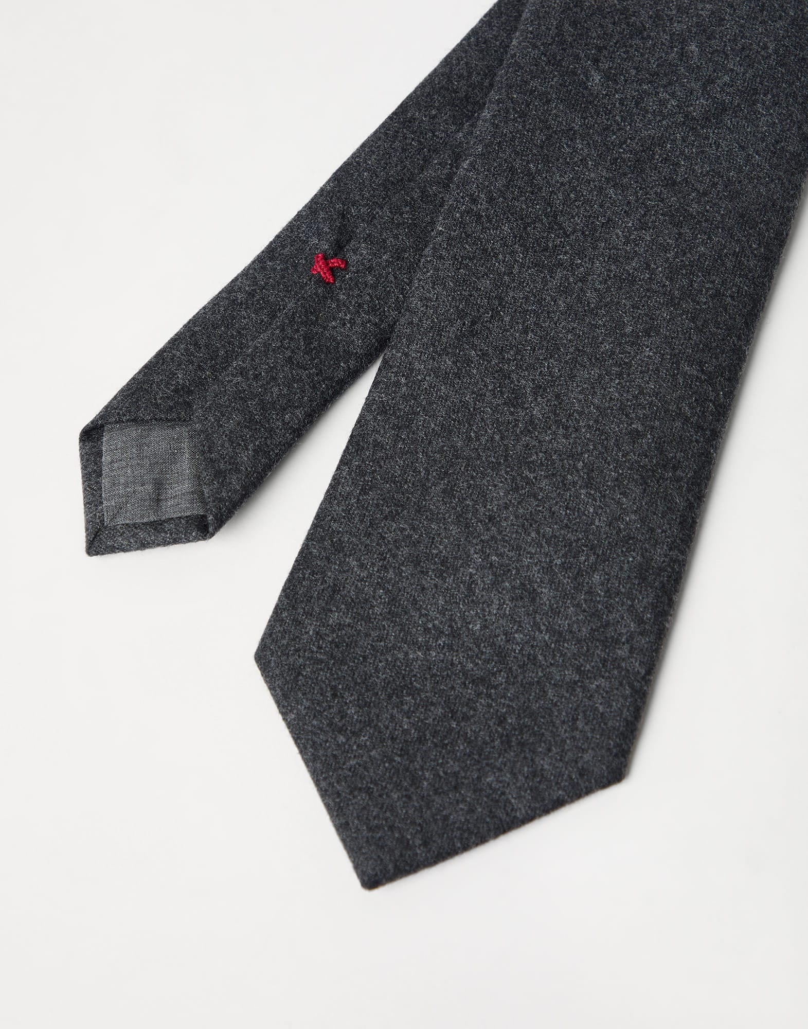 Virgin wool flannel tie - 2