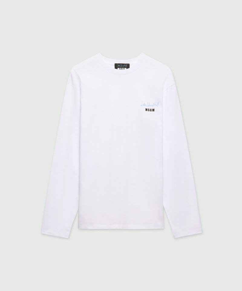 T-shirt with Luke Edward Hall x MSGM graphics 1