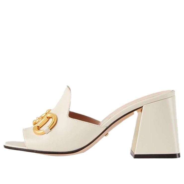 (WMNS) Gucci Slide Sandal With Horsebit 'White Leather' 655412-BKO00-9022 - 1