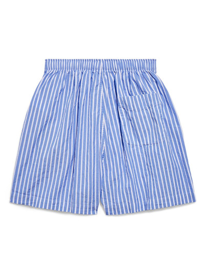 BALENCIAGA striped cotton shorts outlook