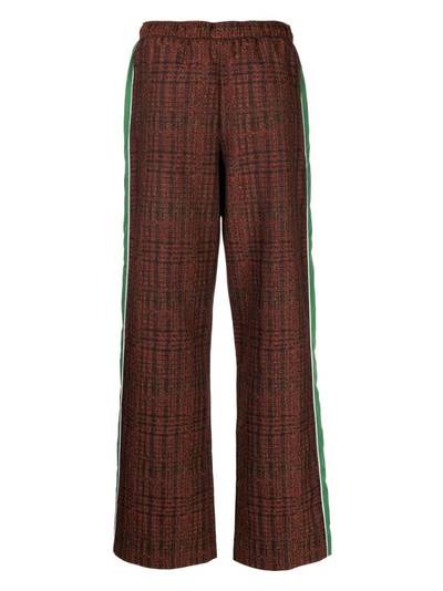 Ahluwalia check-pattern straight-leg trousers outlook