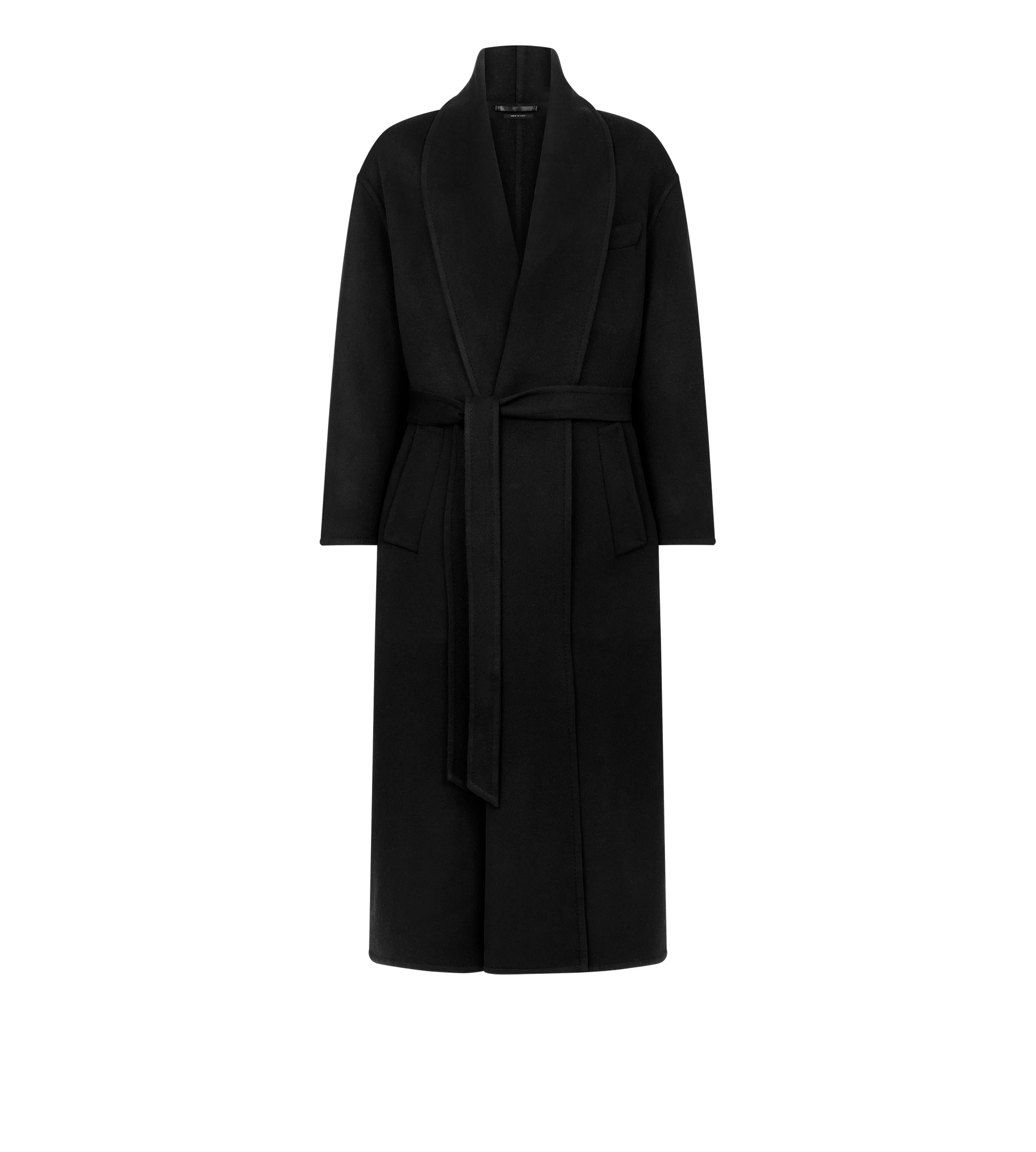 DOUBLE SPLITTABLE WOOL CASHMERE SHAWL COAT - 1