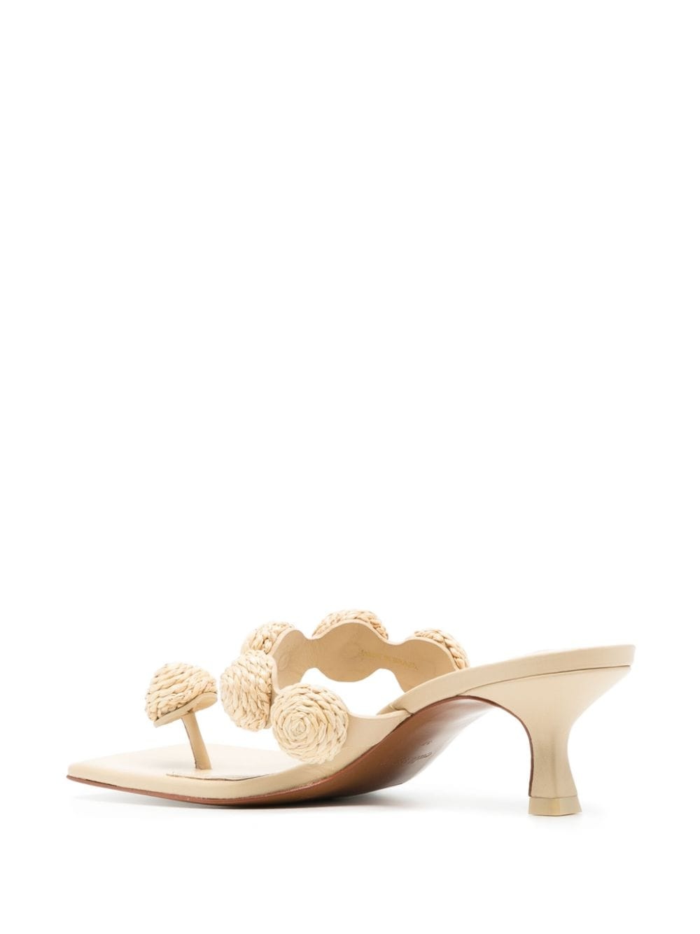 Sarina raffia-appliquÃ© sandals - 3
