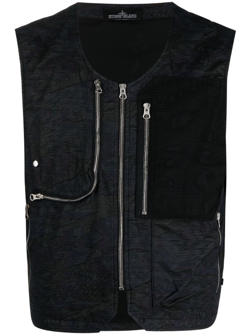 utility-style gilet - 1
