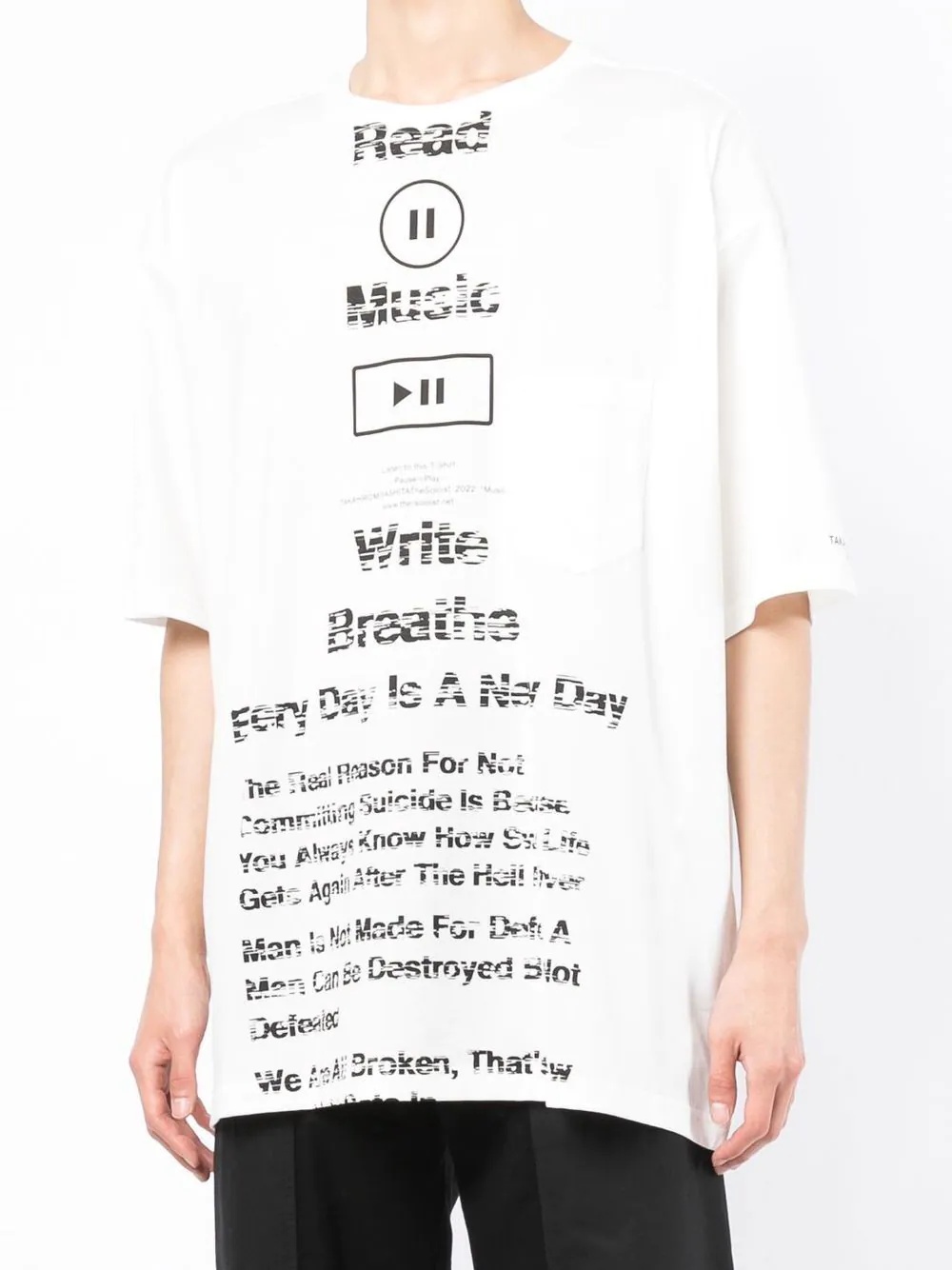 slogan-print short-sleeves T-shirt - 3