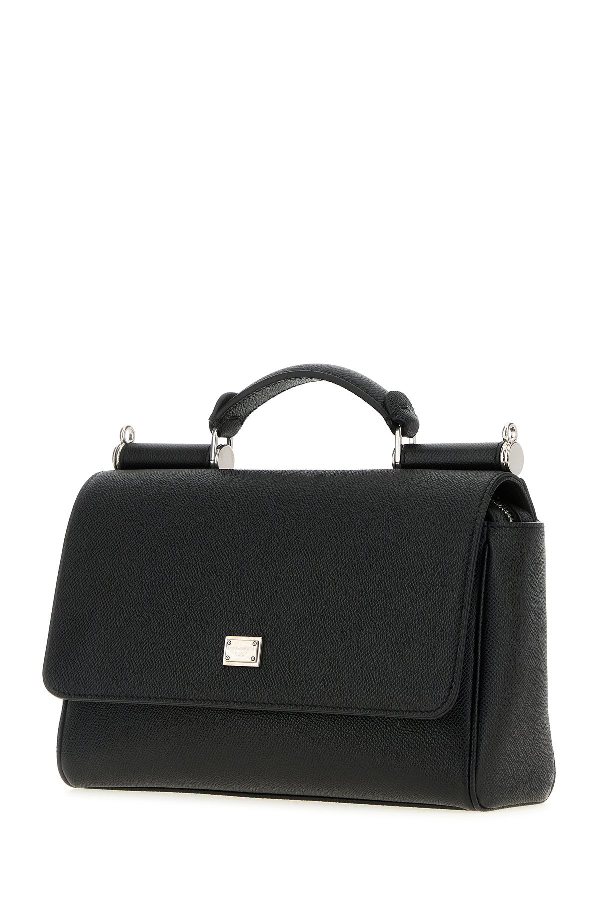 Black leather Sicily handbag - 2