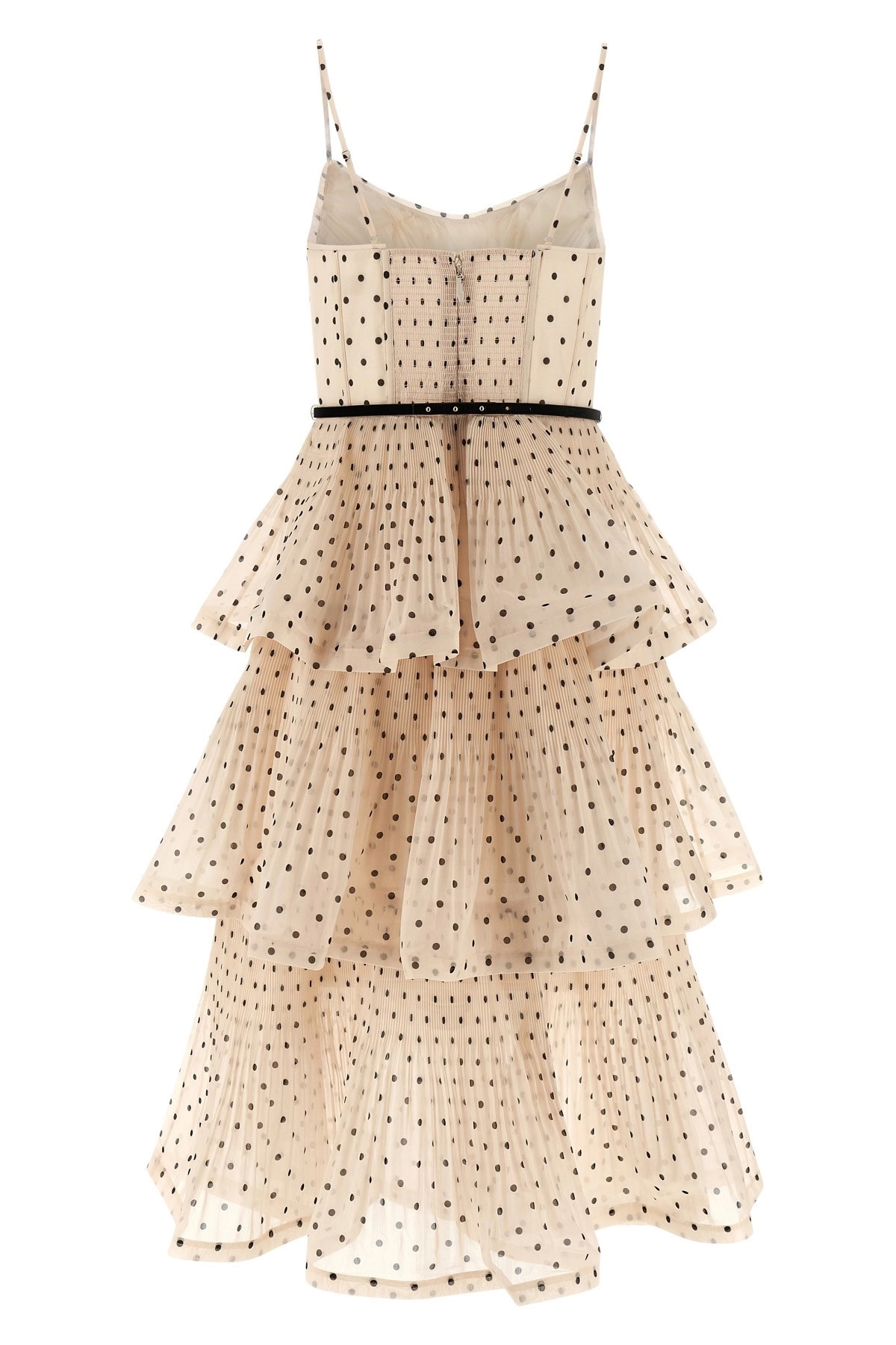 'Pleated Tiered Midi' dress - 2