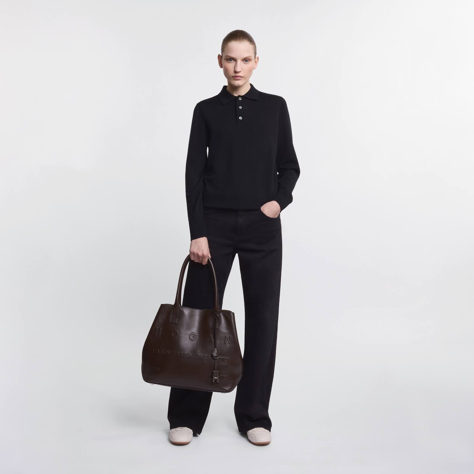 Hogan Script Shopping Bag Medium - 8