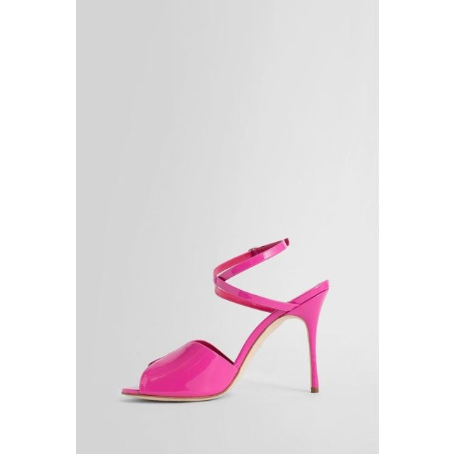 Pink patent leather hourani sandals - 4