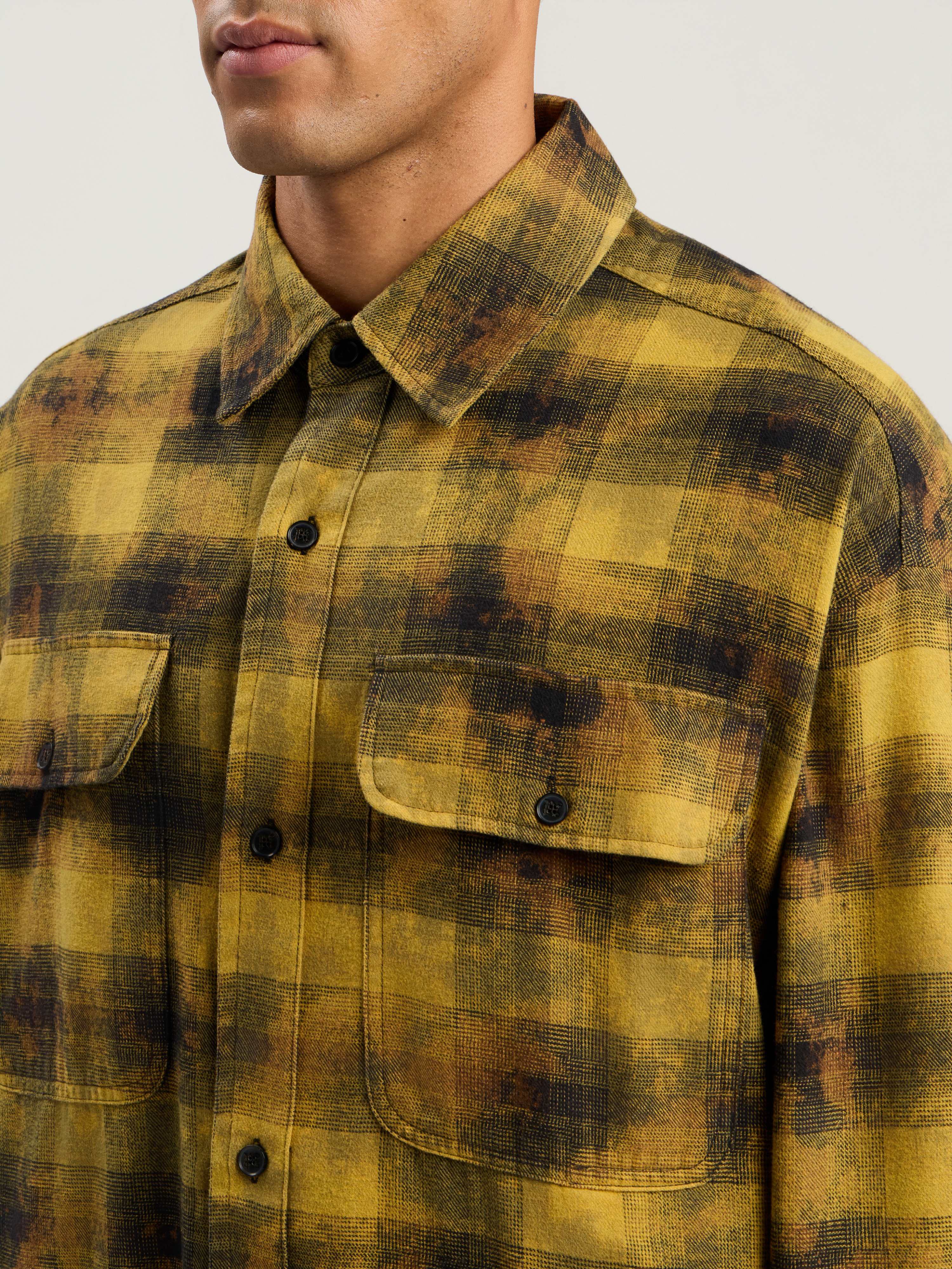Curved Logo Check Shirt L/S - 6