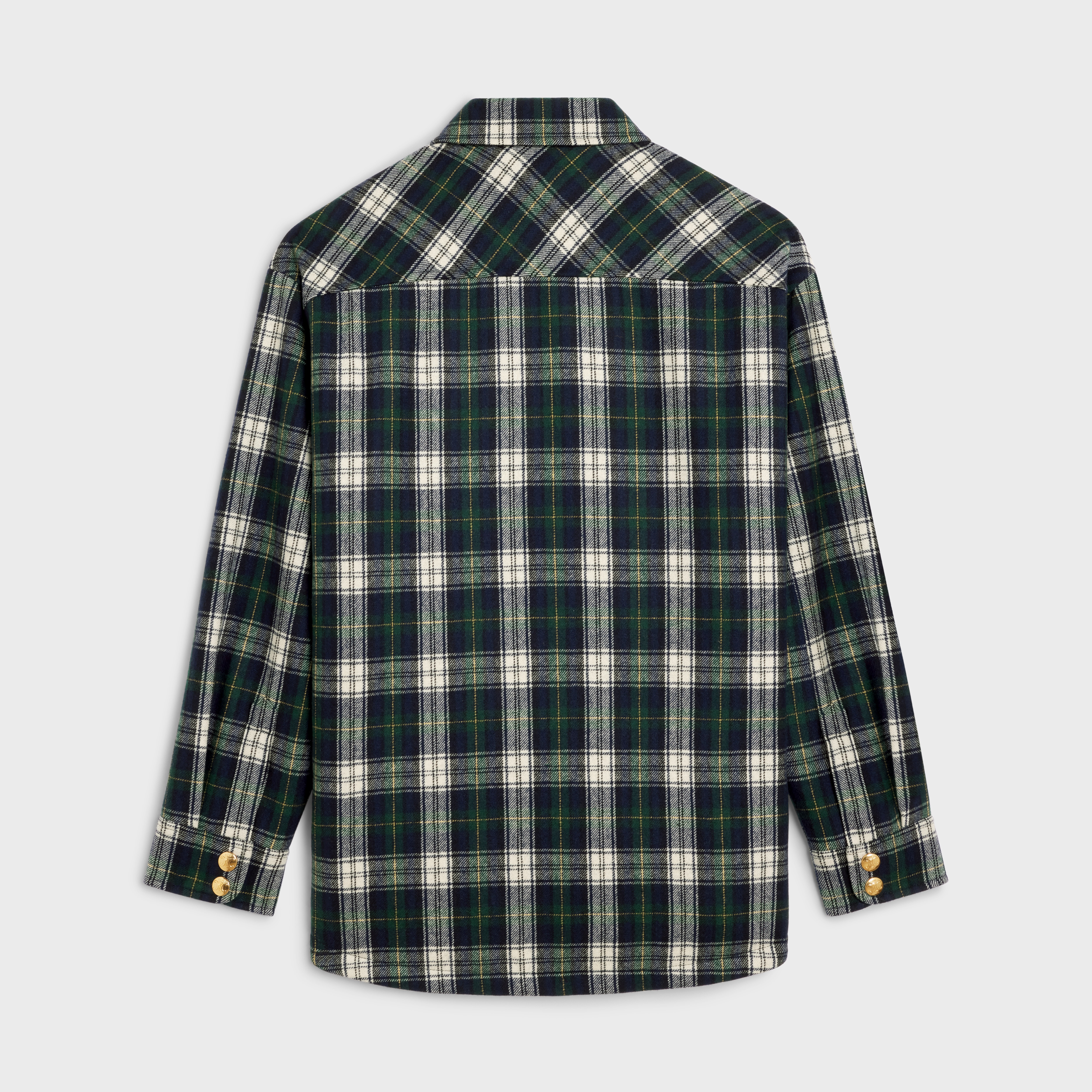overshirt in tartan cashmere - 2