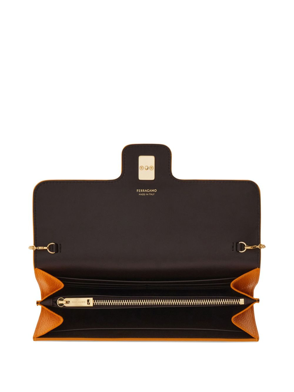 Gancini chain-strap clutch bag - 5