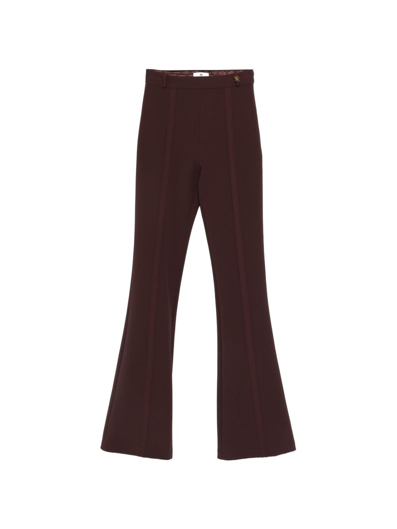 crepe flared trousers 1