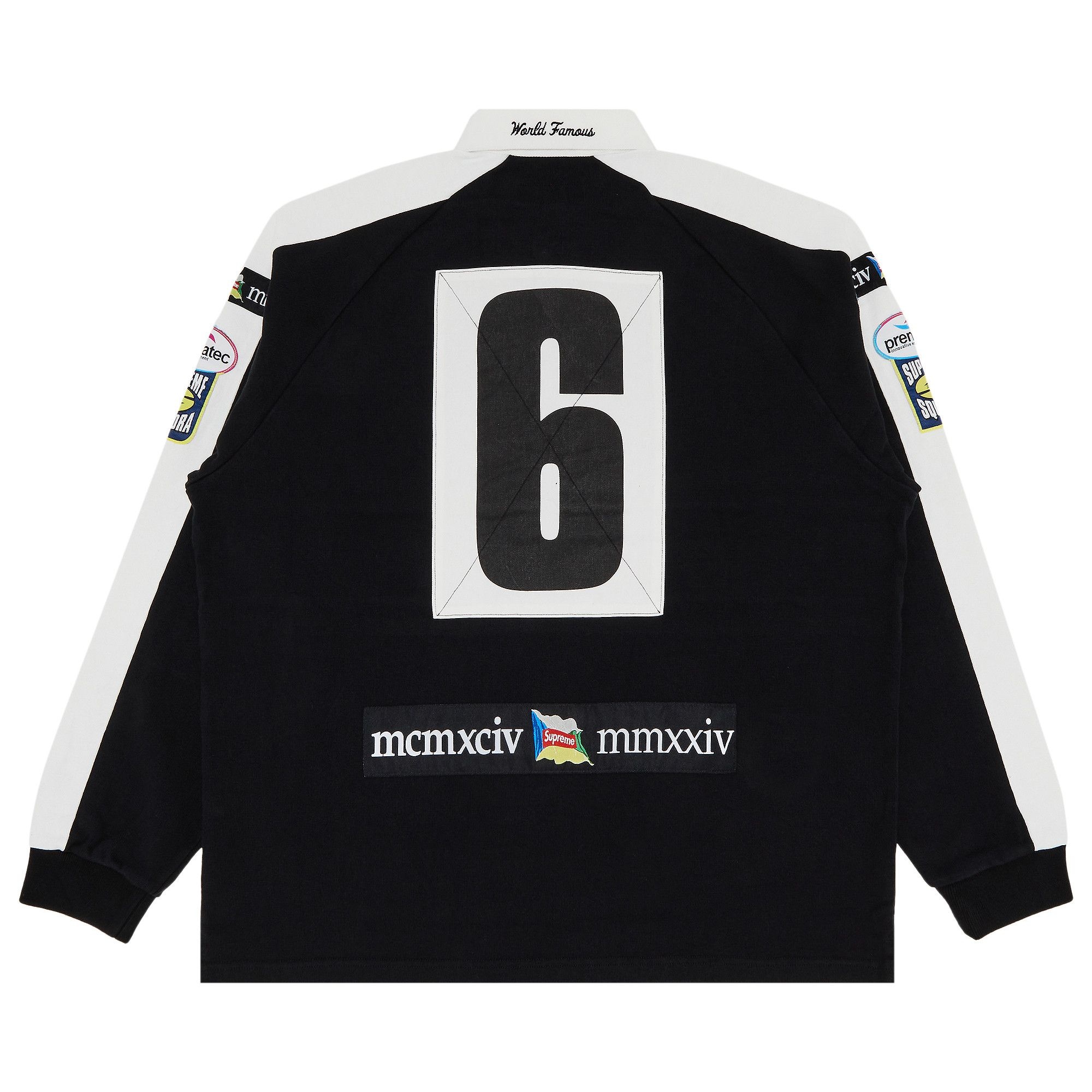 Supreme Chest Stripe Rugby 'Black' - 2