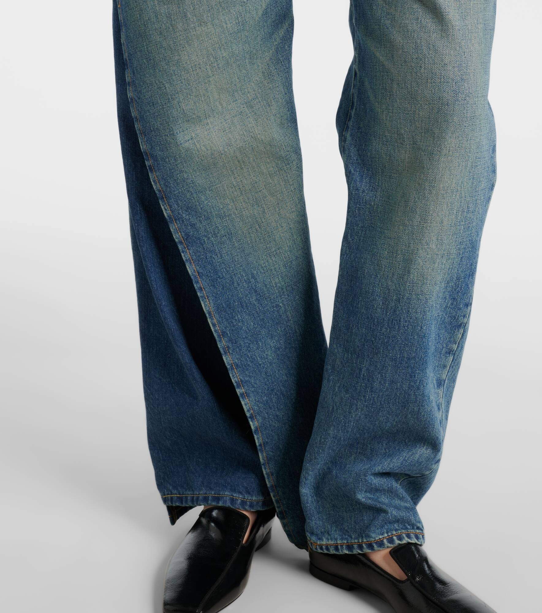 Asymmetric straight jeans - 6