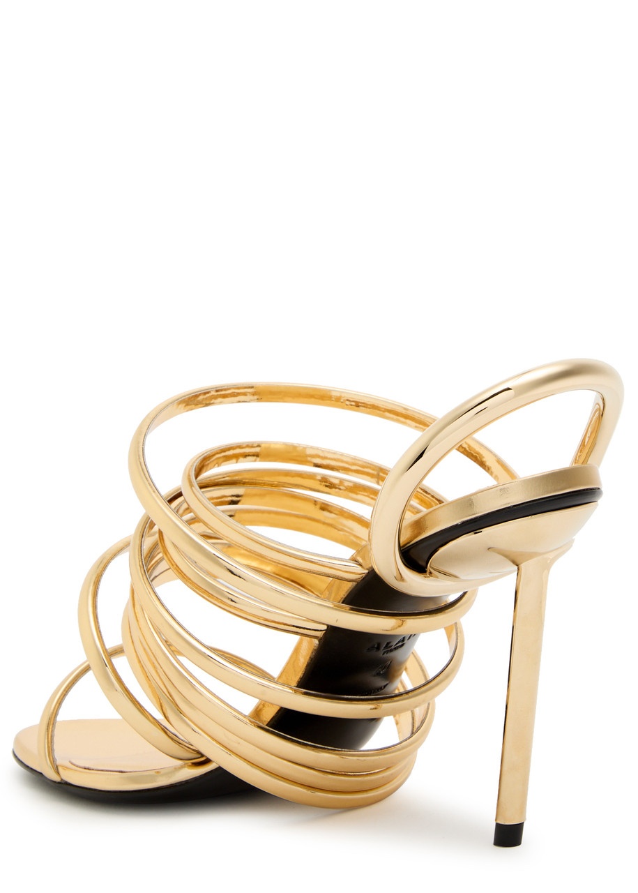 Alaïa Strappy 90 Leather Sandals - 2