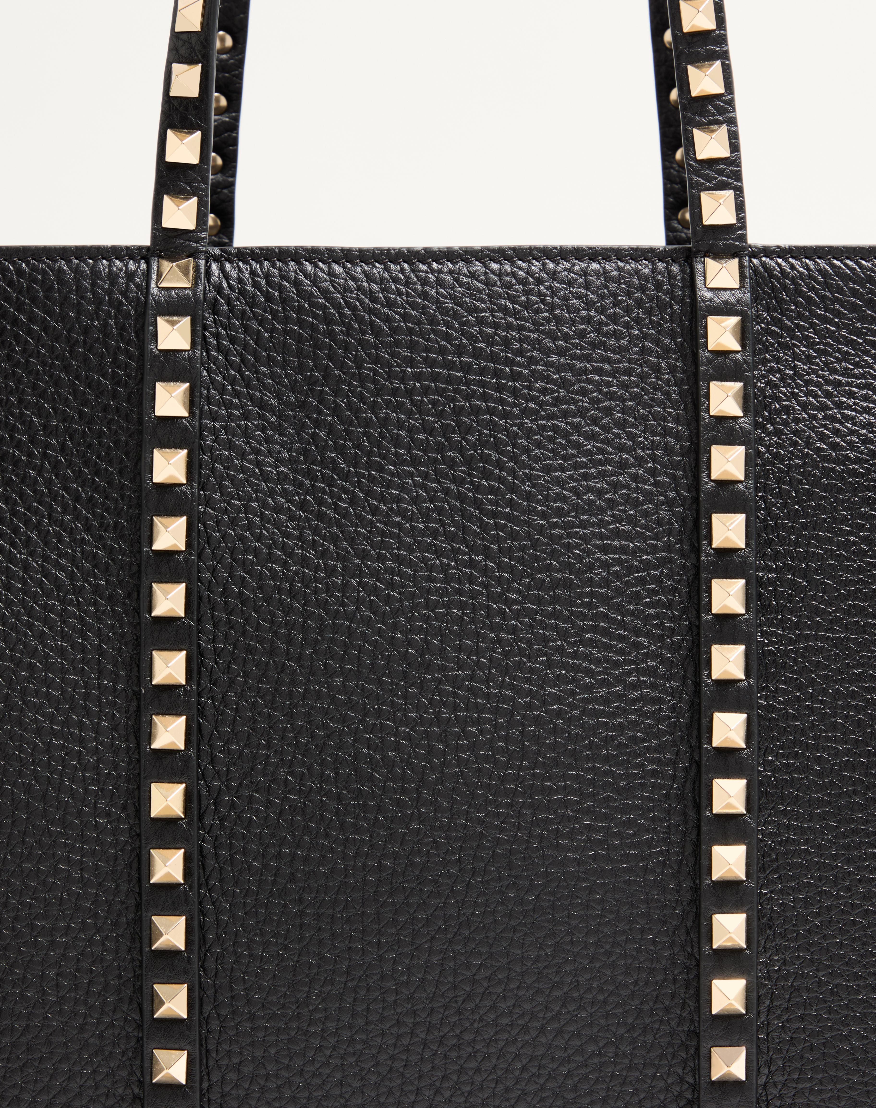 VALENTINO GARAVANI ROCKSTUD SHOPPING BAG IN GRAINY CALFSKIN - 6