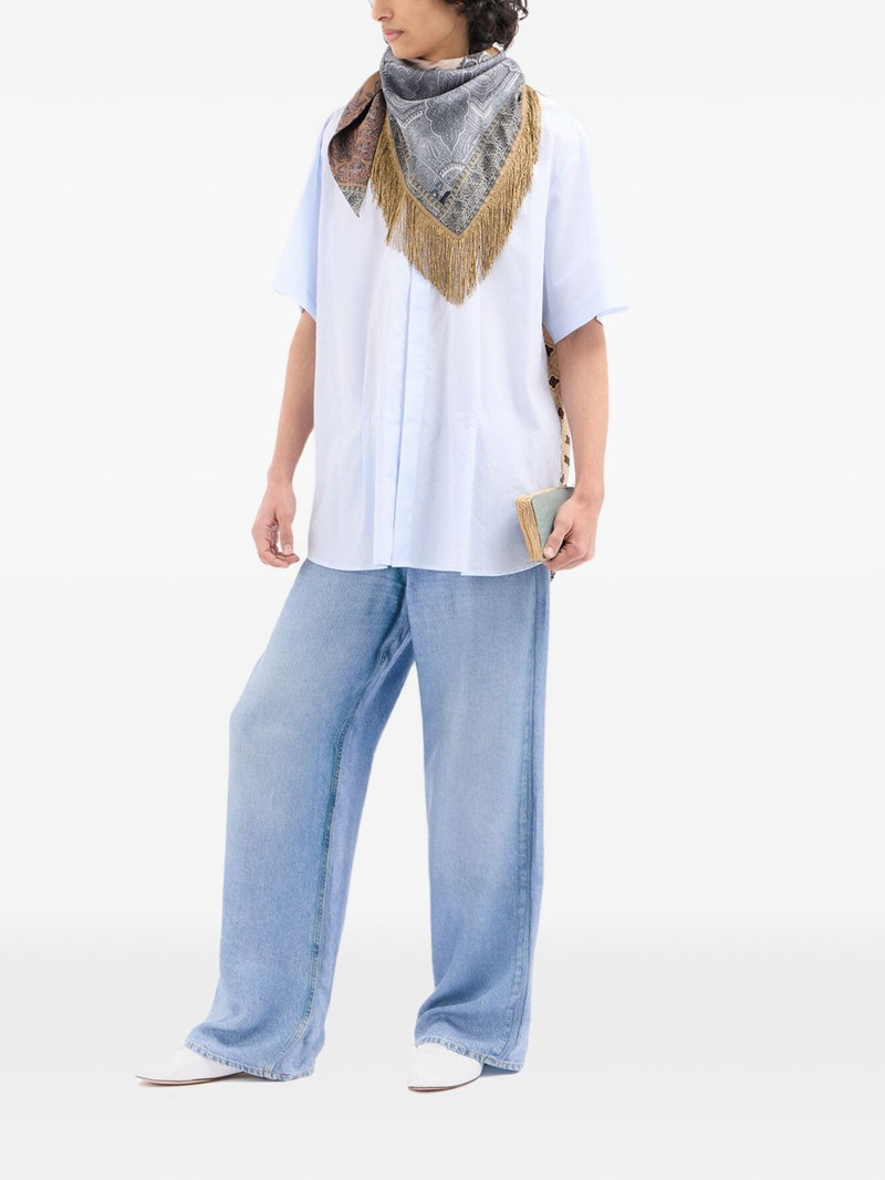 point collar geometric shirt 3