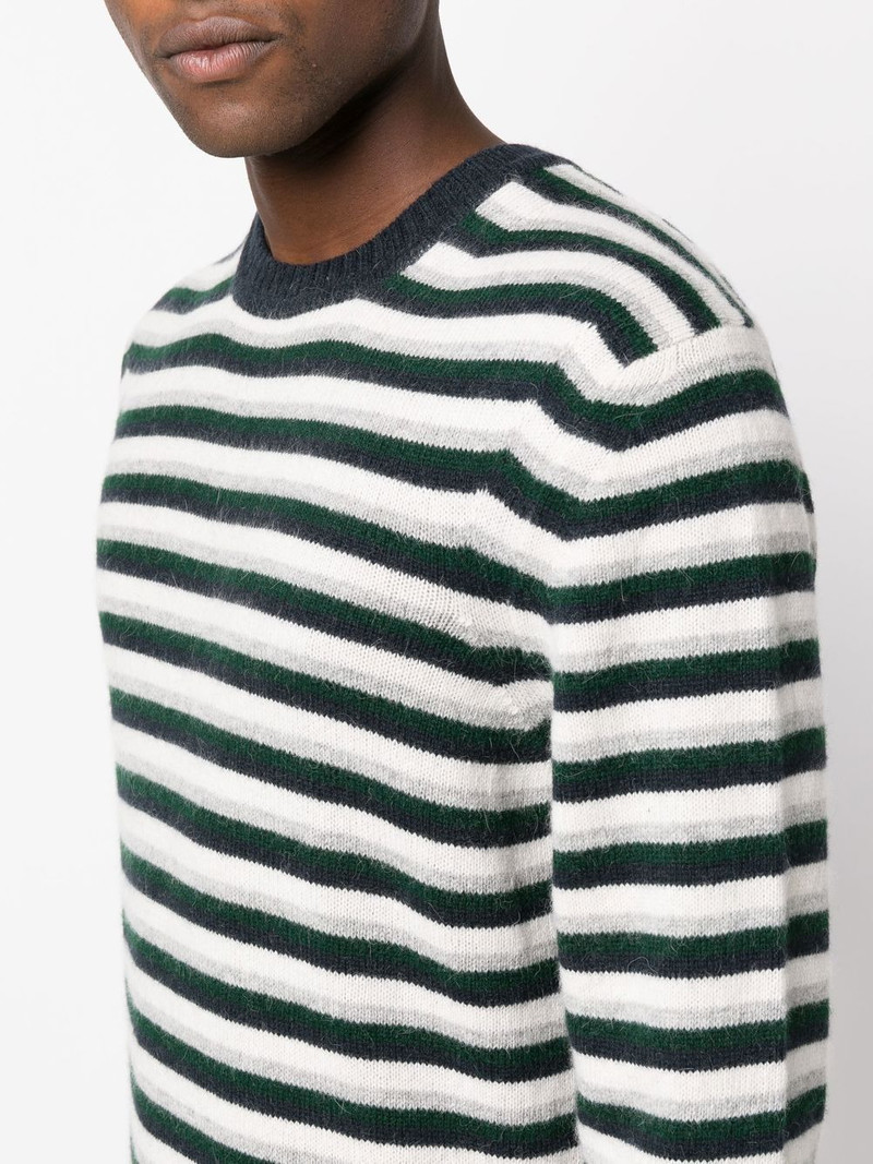 stripe-print knit jumper 5
