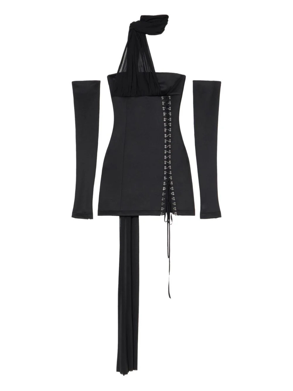 off-shoulder mini dress - 1