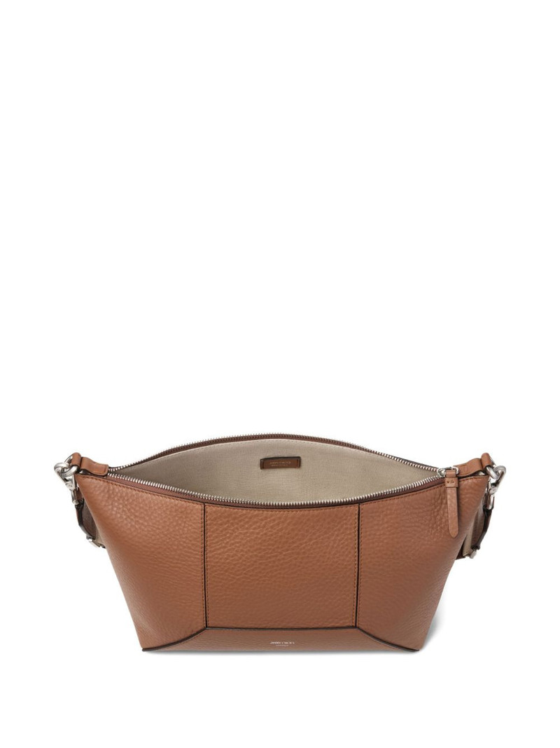 zip-detail calfskin messenger bag 4