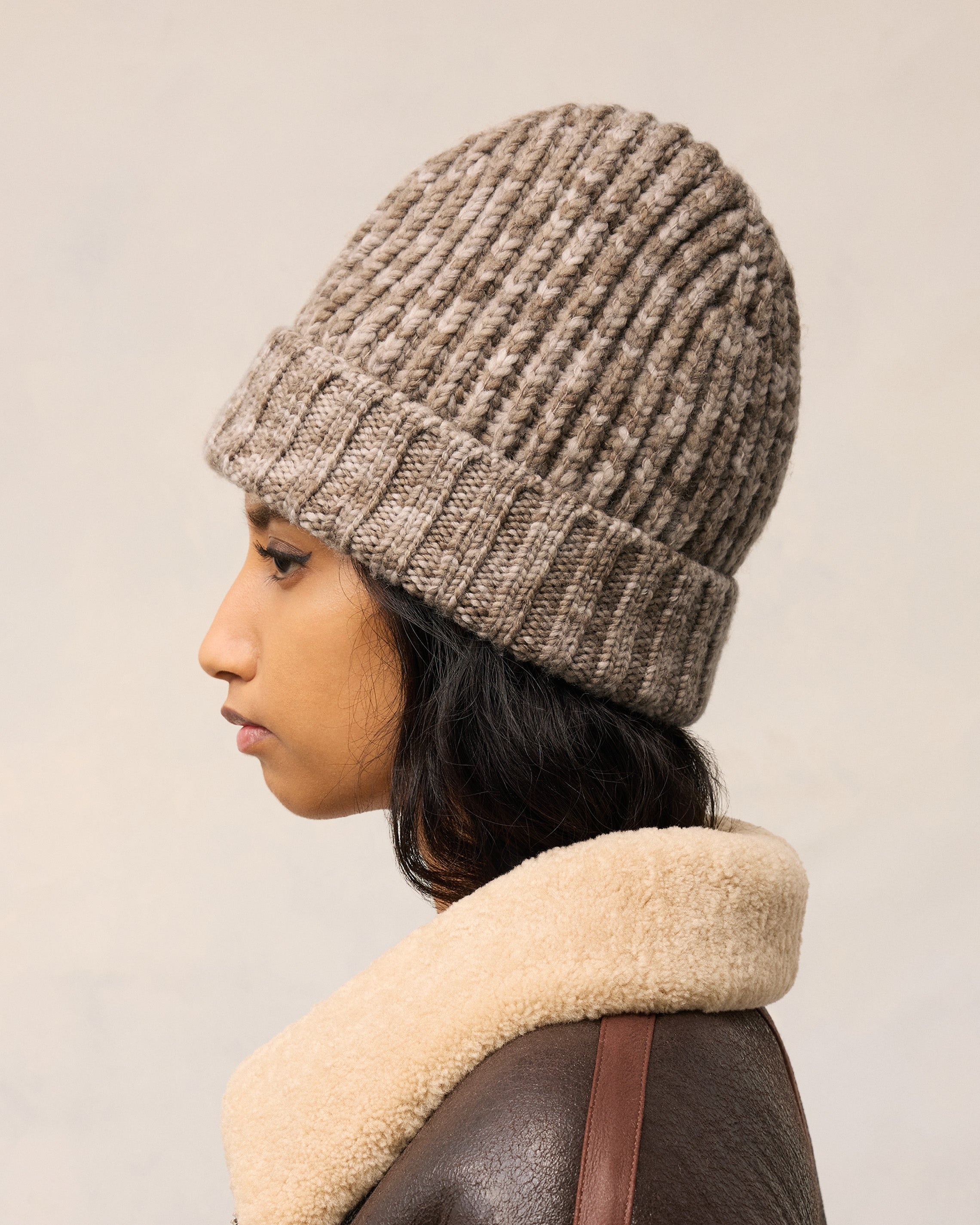 RIBBED BEANIE - 5