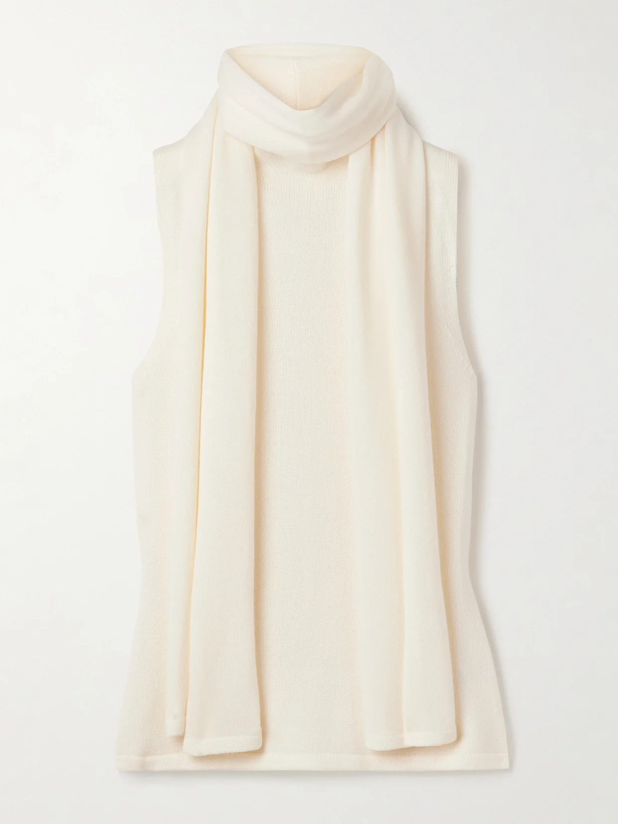 Canal Scarf-detailed Wool Turtleneck Top - 1