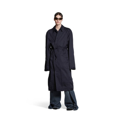 BALENCIAGA Deconstructed Carcoat in Dark Blue outlook