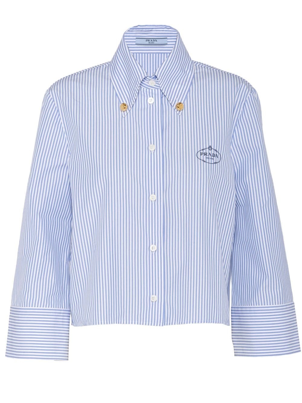 striped cotton shirt - 1