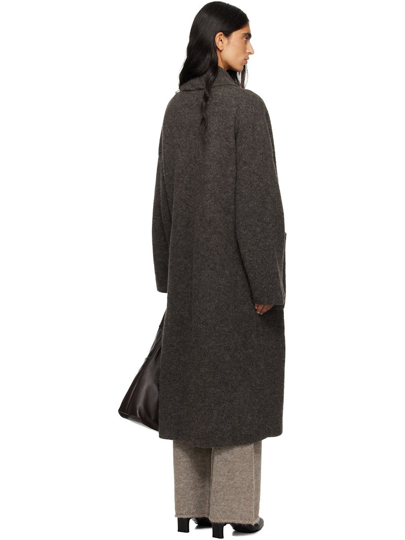 Gray Double Face Long Coat 3